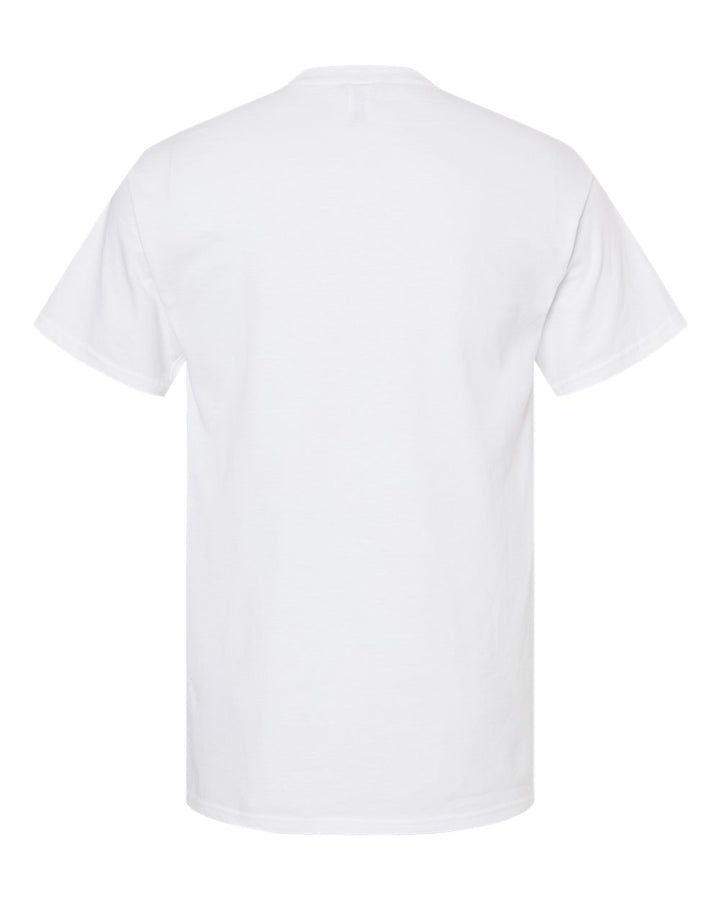 Rear View of White Gold Soft Touch T-Shirt - 4800