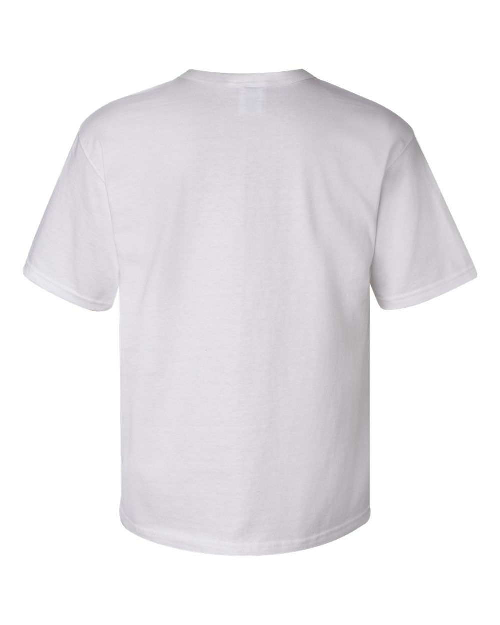 Rear View of White Heritage Jersey T-Shirt - T105