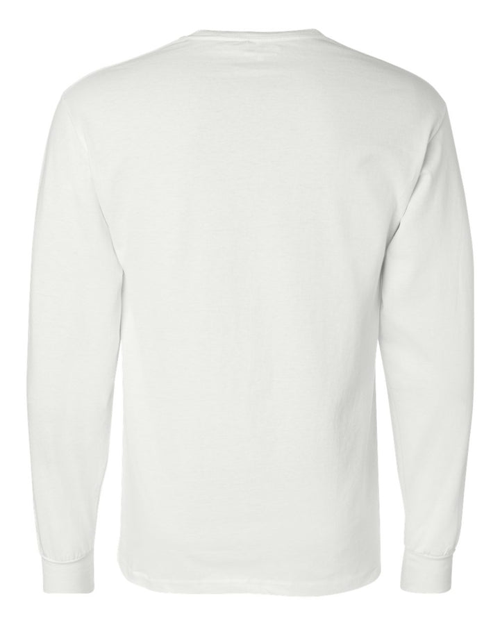 Rear View of White Long Sleeve T-Shirt - CC8C