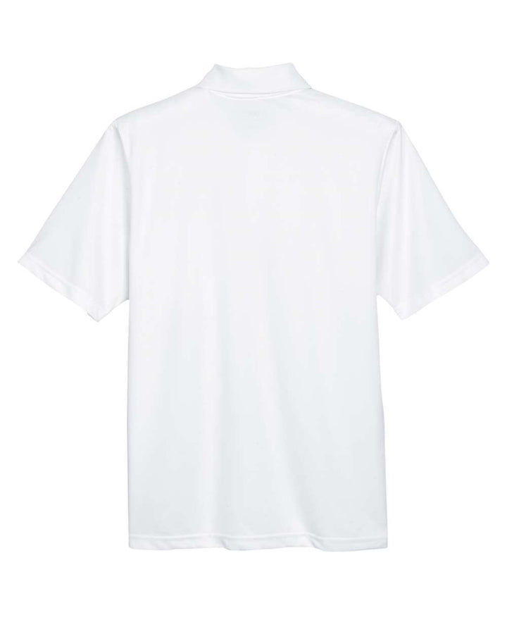 Rear View of White Men's Origin Performance Piqué Polo with Pocket - 88181P
