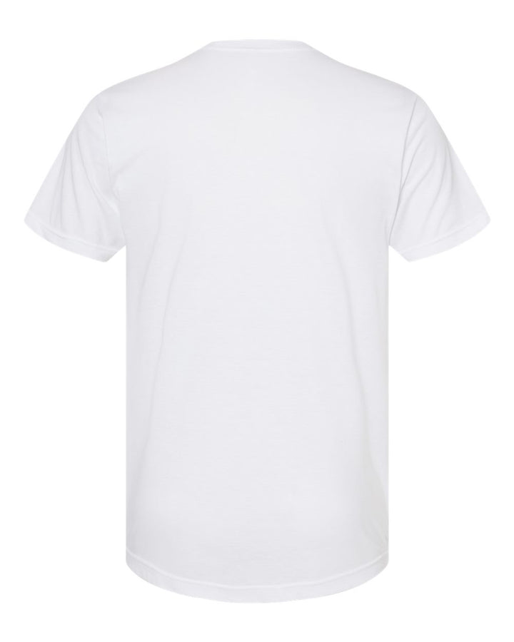 Rear View of White Poly-Rich T-Shirt - 241