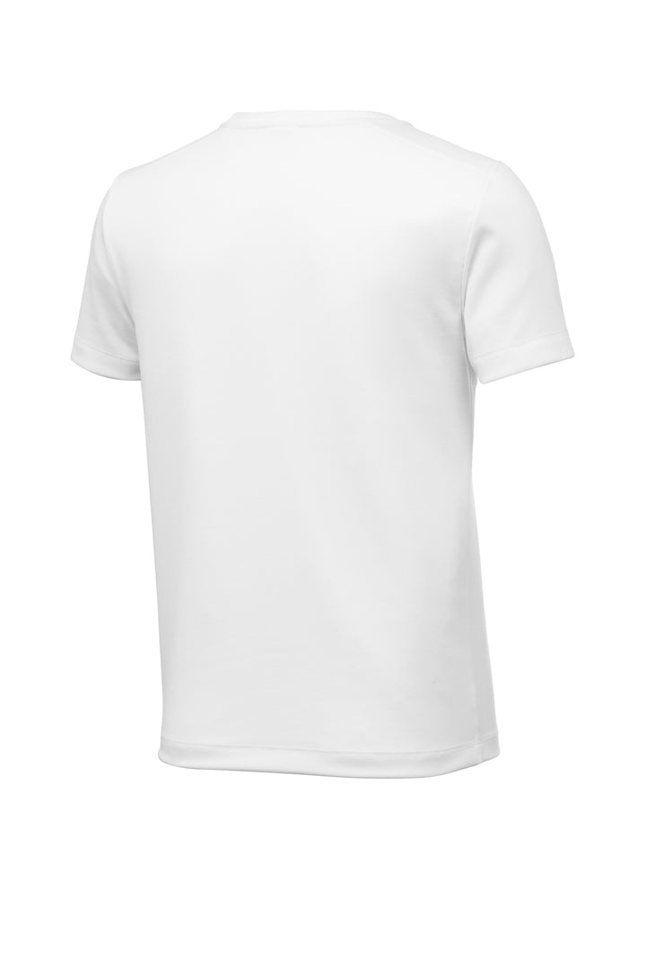 Rear View of White Sport-Tek Youth Posi-UV Pro Tee. YST420