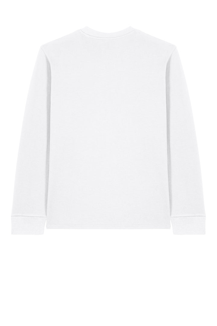 Rear View of White Stanley/Stella Unisex Creator 2.0 Long Sleeve Tee SXU022