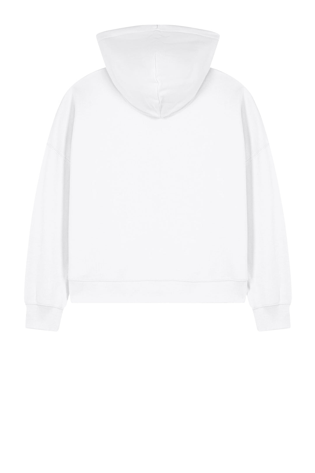 Rear View of White Stanley/Stella Women's Stella Ida Full-Zip Hooded Sweatshirt SXW037