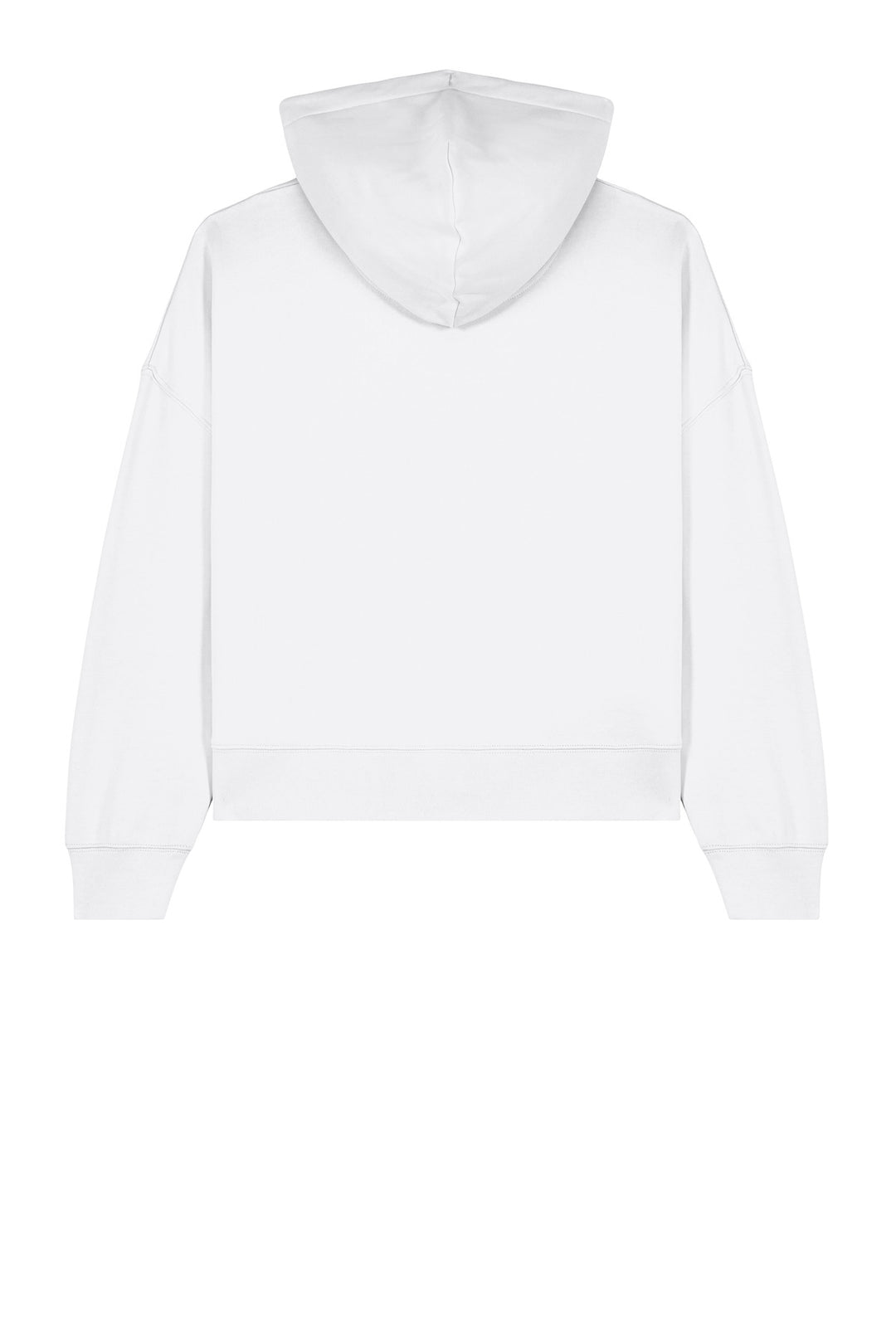 Rear View of White Stanley/Stella Women's Stella Nora Hooded Sweatshirt SXW035