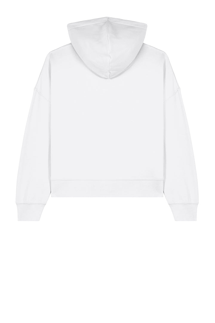 Rear View of White Stanley/Stella Women's Stella Nora Hooded Sweatshirt SXW035