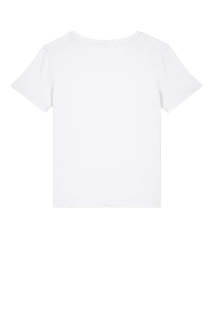 Rear View of White Stanley/Stella Women's Stella Serena Scoop Neck Tee SXW008