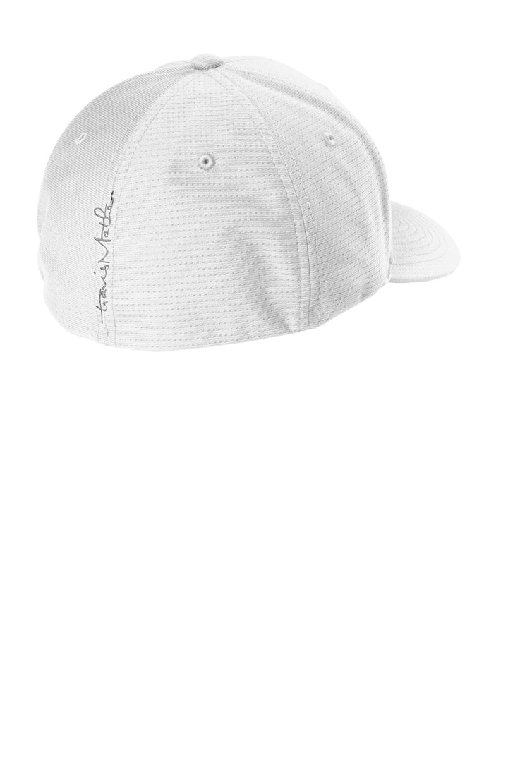 Rear View of White TravisMathew Rad Flexback Cap. TM1MU426