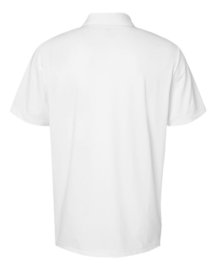 Rear View of White Ultimate Solid Polo - A514