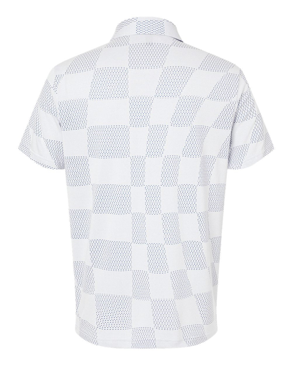 Rear View of White Ultimate365 Textured Polo - A2004