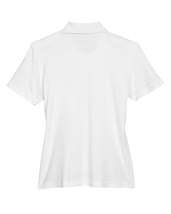 Rear View of White Women's Origin Performance Piqué Polo with Pocket - 78181P