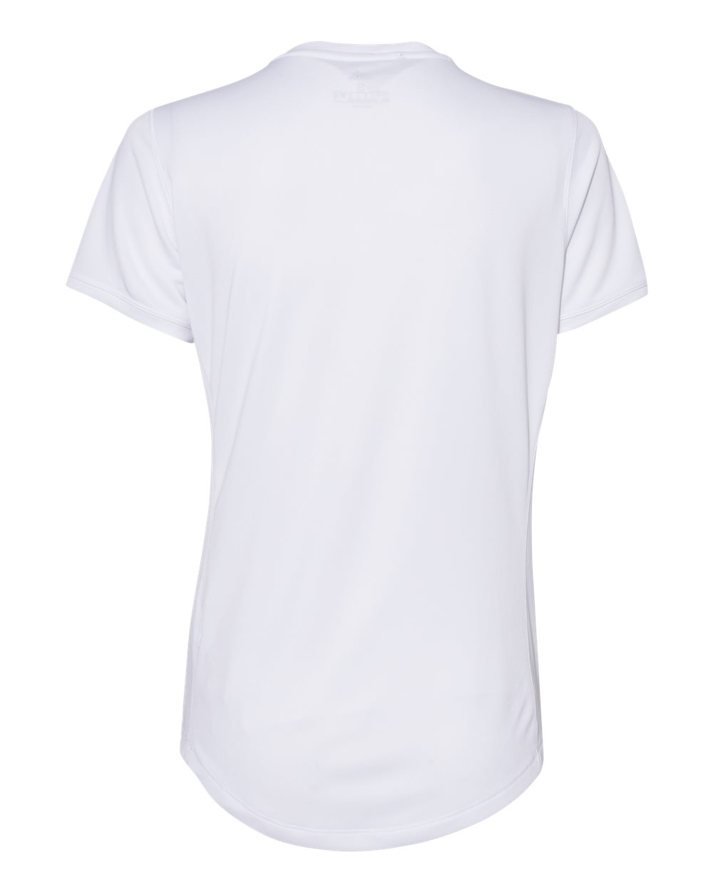 Rear View of White Women's Sport T-Shirt - A377
