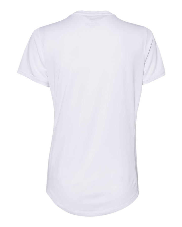 Rear View of White Women's Sport T-Shirt - A377