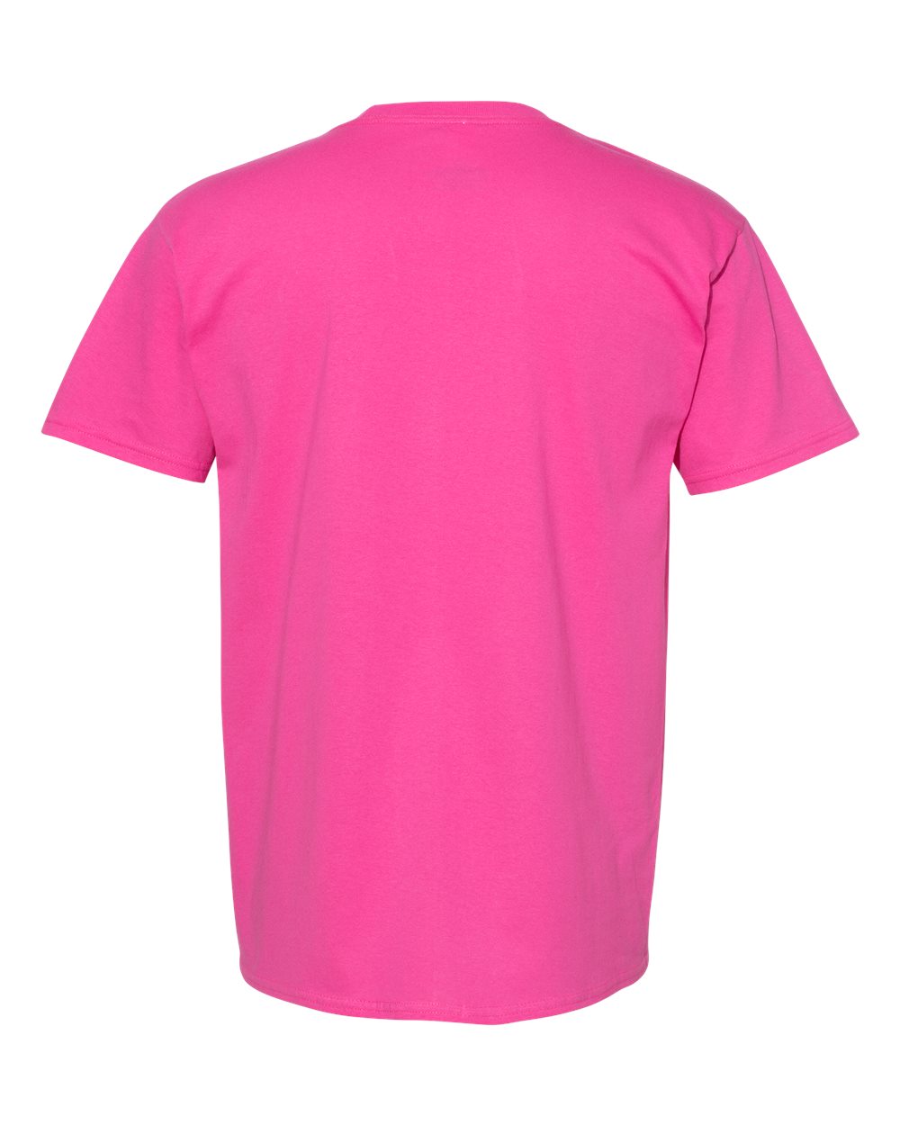 Rear View of Wow Pink Essential-T T-Shirt - 5280