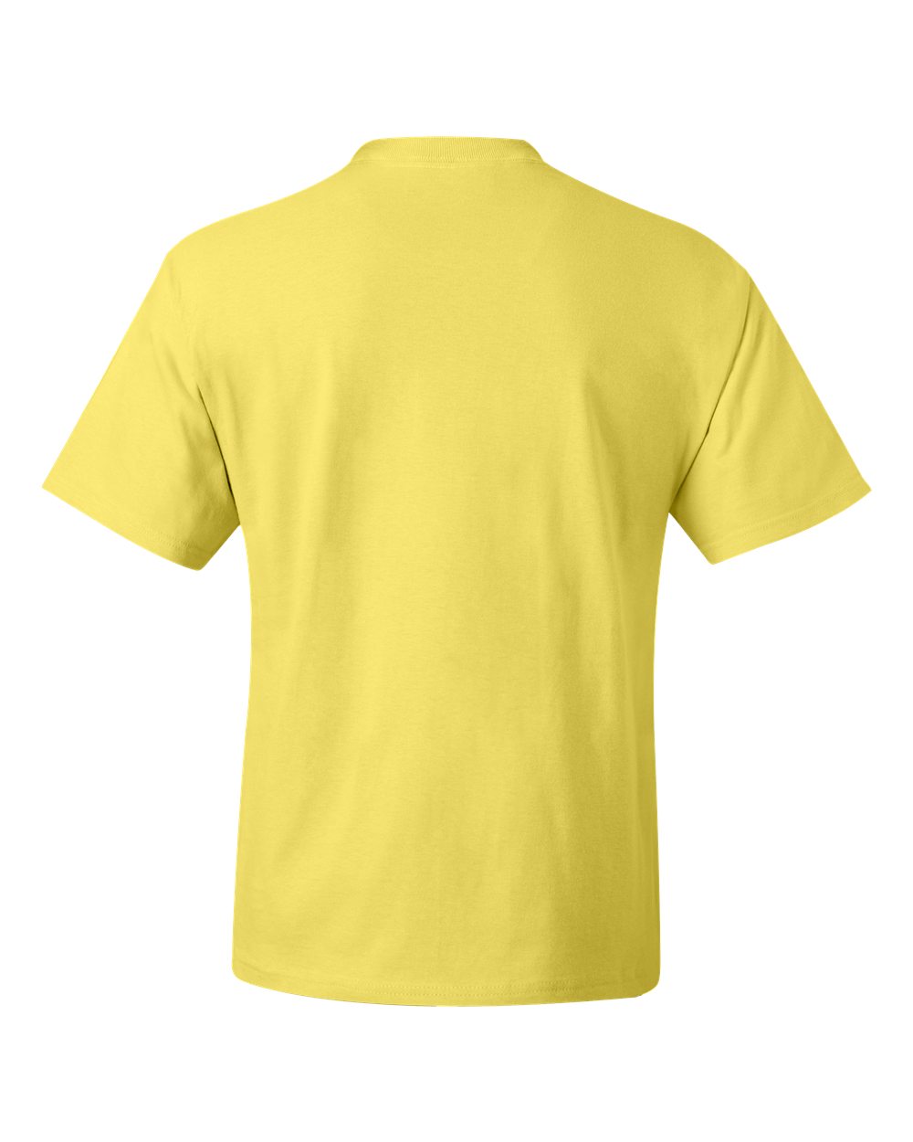 Rear View of Yellow Beefy-T® T-Shirt - 5180