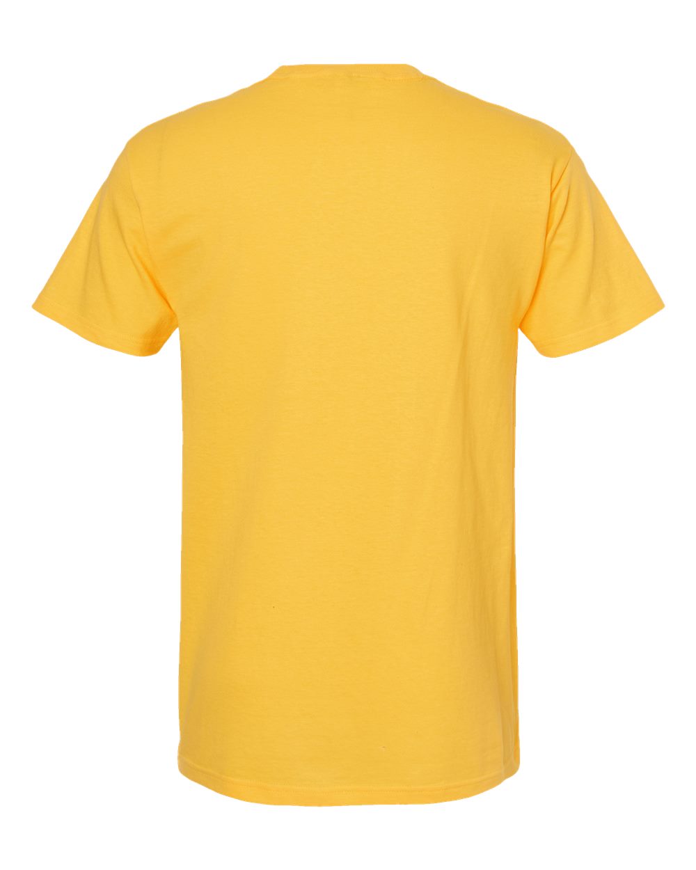 Rear View of Yellow Gold Soft Touch T-Shirt - 4800