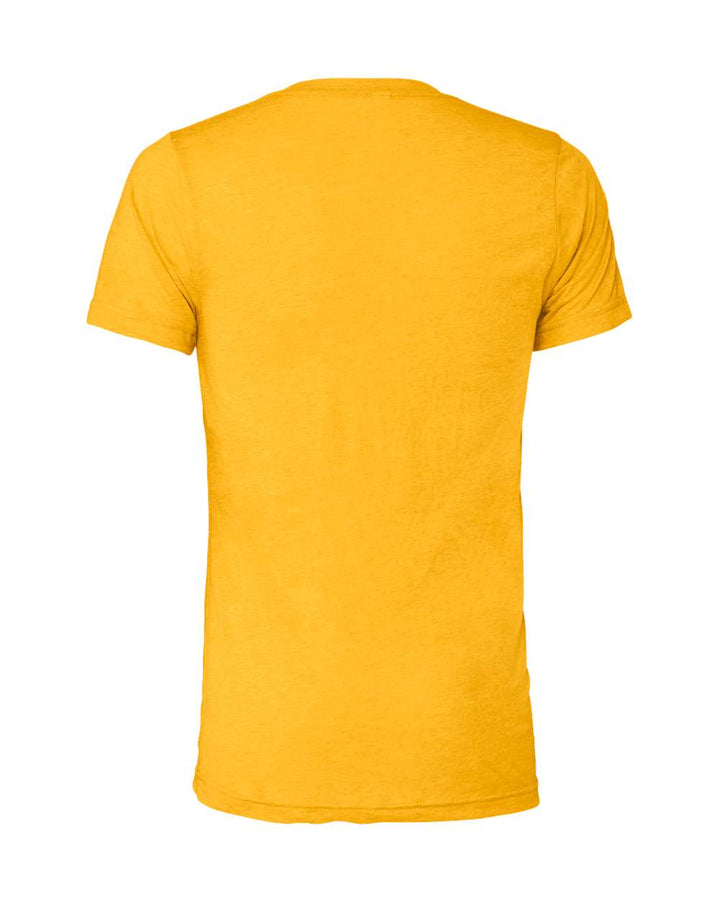 Rear View of Yellow Gold Triblend Triblend Tee - 3413