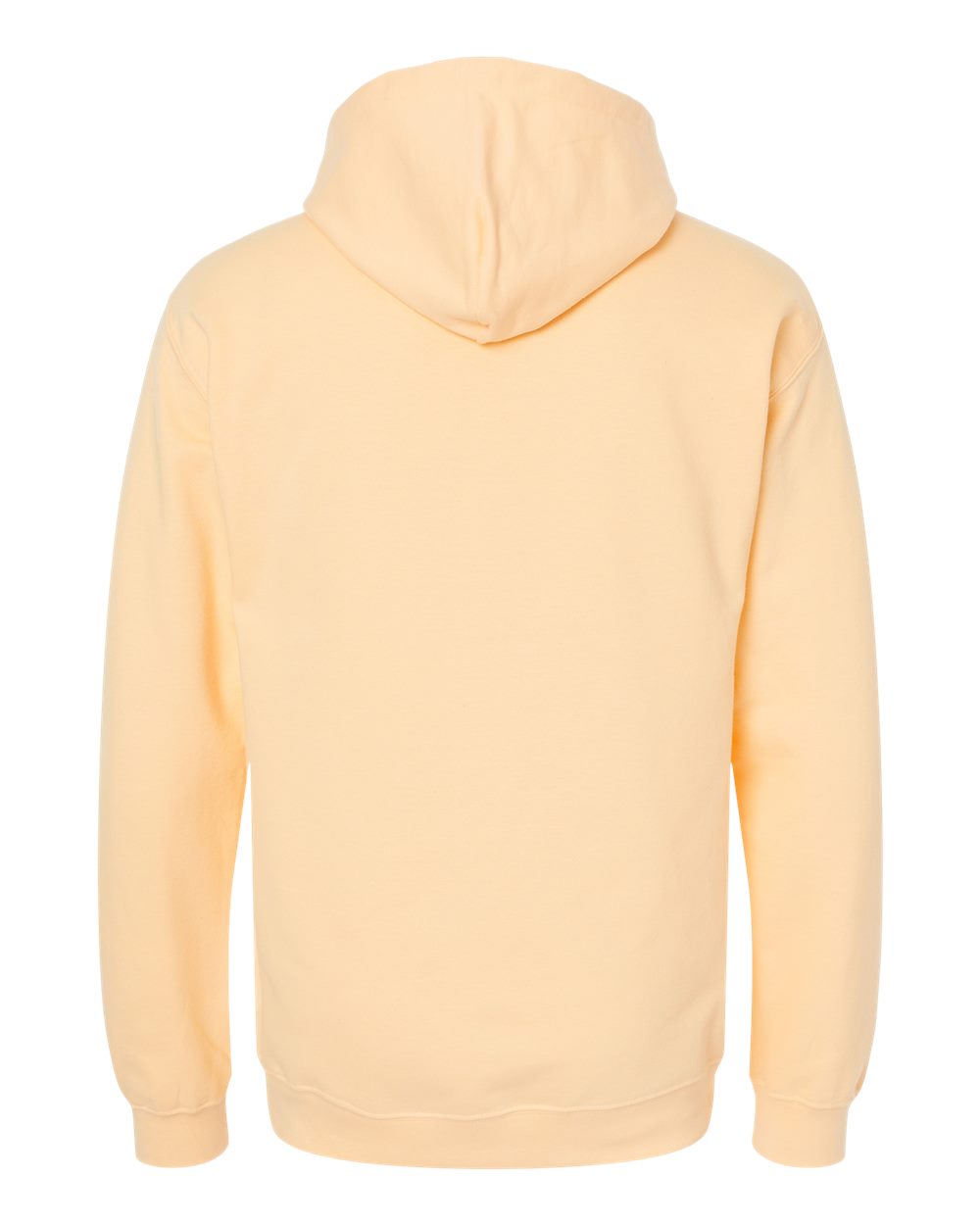 Rear View of Yellow Haze Softstyle® Midweight Hooded Sweatshirt - SF500