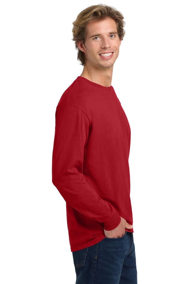 Red COMFORT COLORS Heavyweight Ring Spun Long Sleeve Tee. 6014