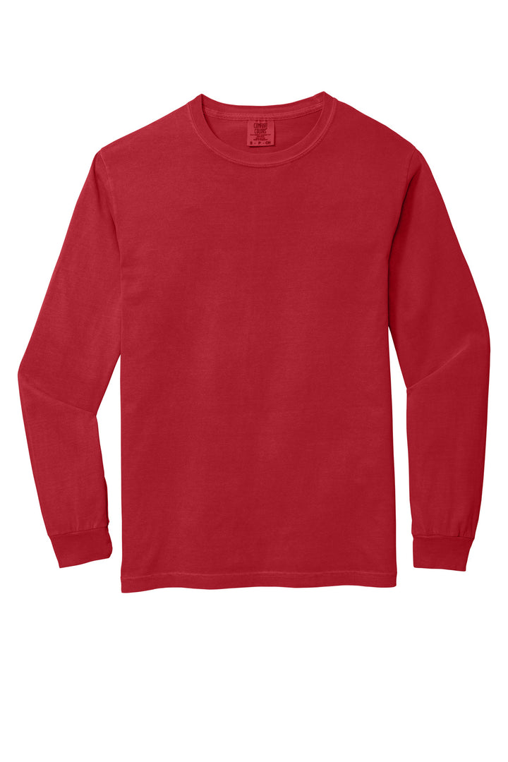 Red COMFORT COLORS Heavyweight Ring Spun Long Sleeve Tee. 6014