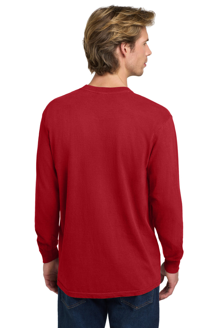 Red COMFORT COLORS Heavyweight Ring Spun Long Sleeve Tee. 6014