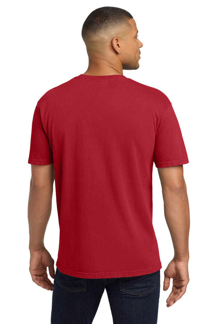 Red COMFORT COLORS Heavyweight Ring Spun Pocket Tee. 6030