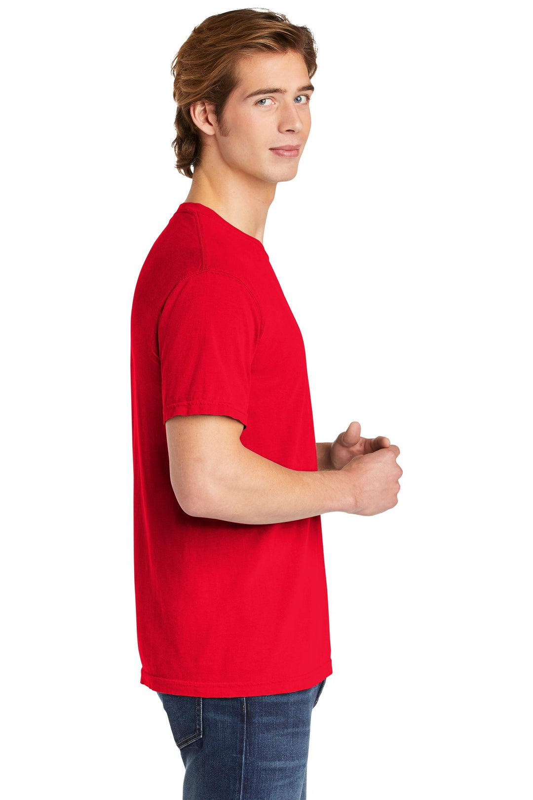 Red COMFORT COLORS Heavyweight Ring Spun Tee. 1717