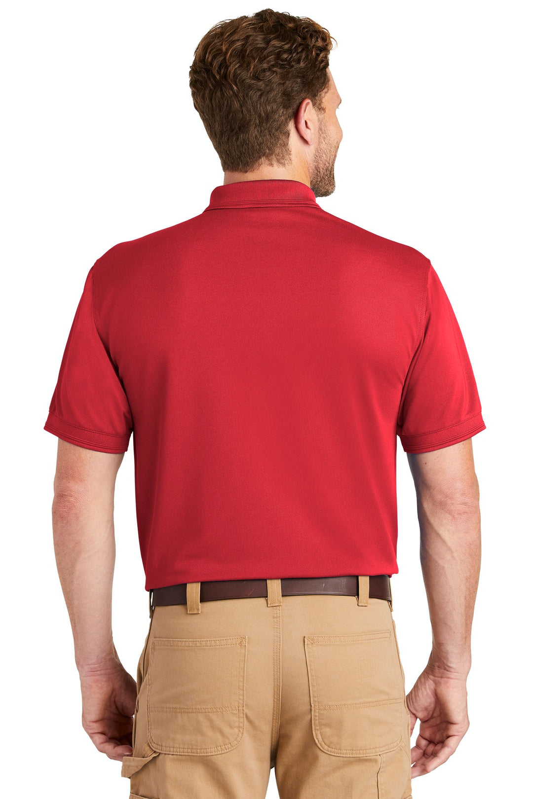 Red CornerStone Industrial Snag-Proof Pique Pocket Polo. CS4020P