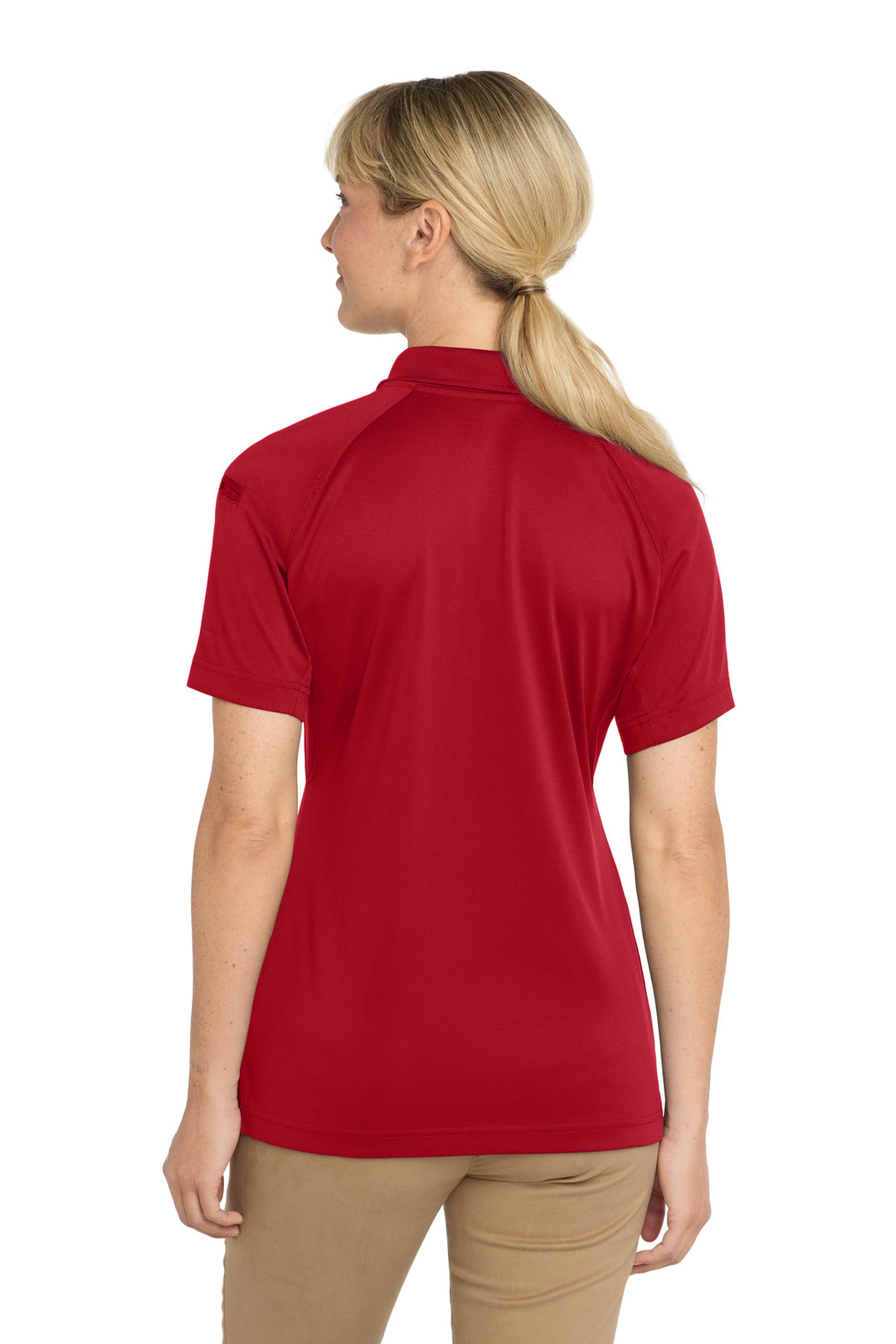 Red CornerStone Women's Select Snag-Proof Tactical Polo. CS411