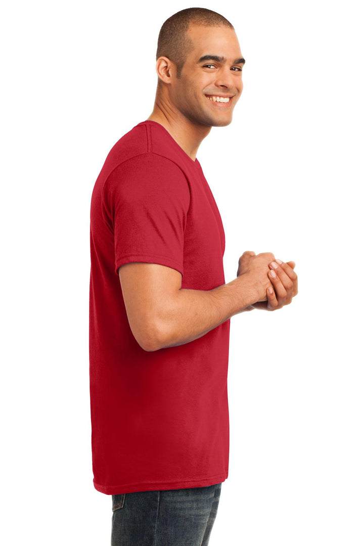 Red Gildan 100% Ring Spun Cotton T-Shirt. 980