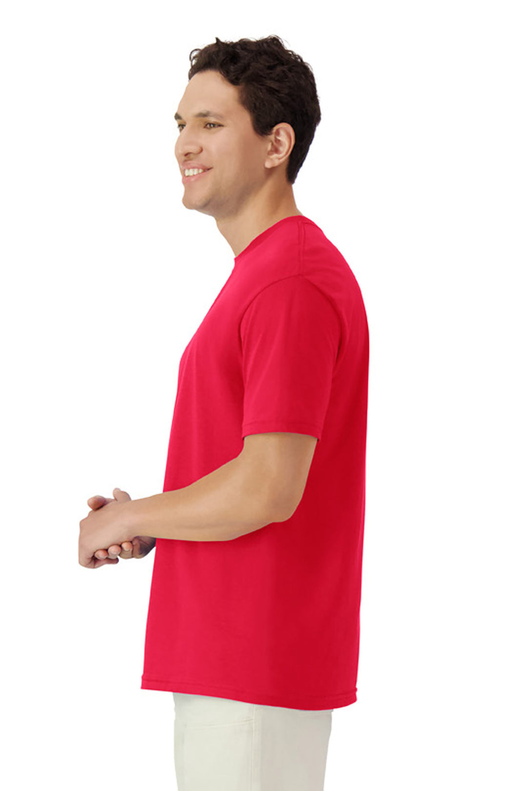 Red Gildan Light Cotton Tee 3000