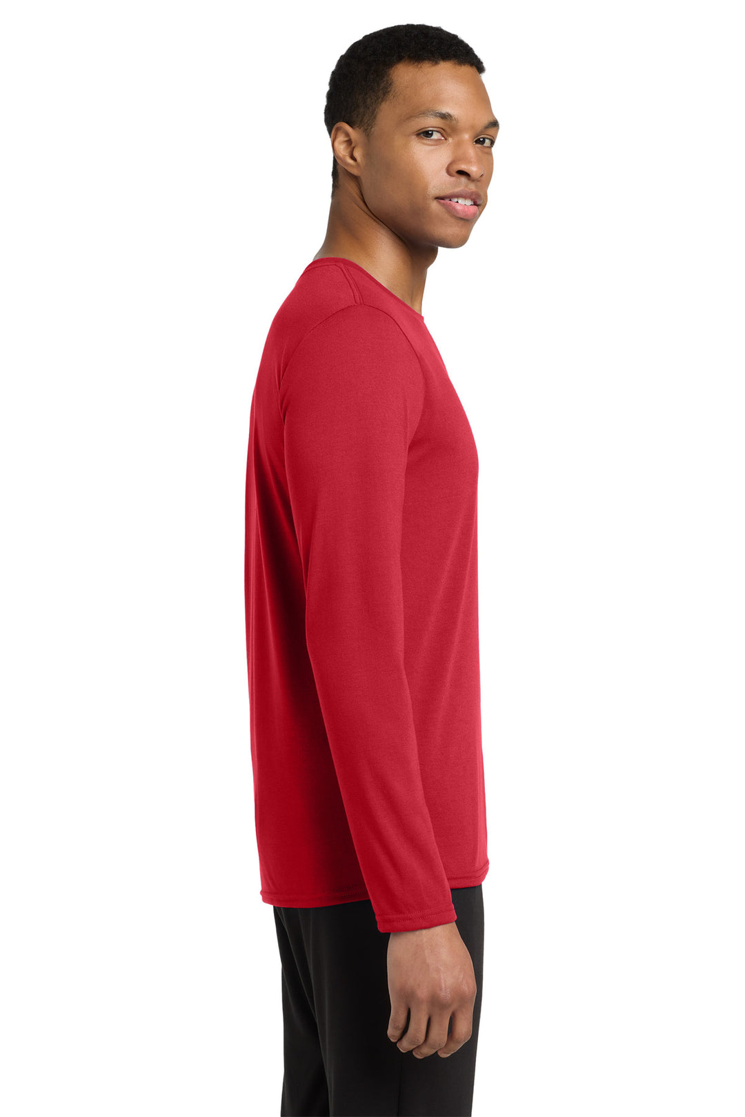 Red Gildan Performance Long Sleeve T-Shirt. 42400