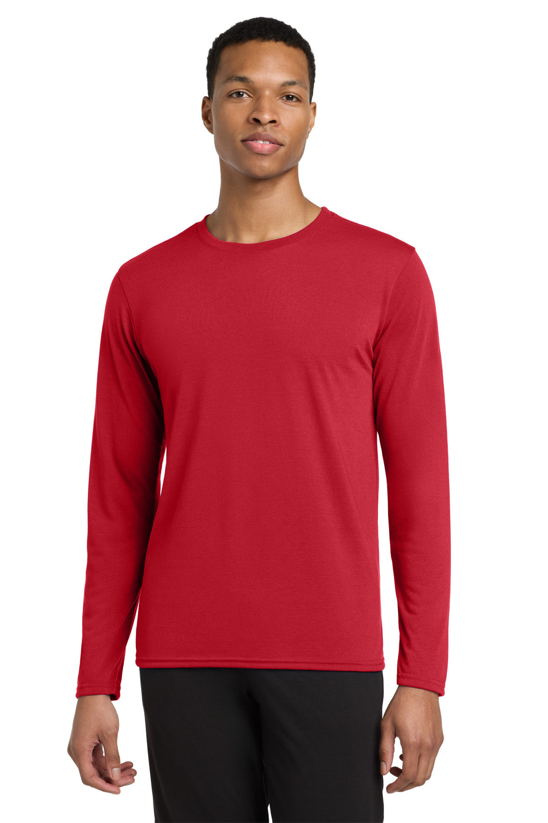 Red Gildan Performance Long Sleeve T-Shirt. 42400