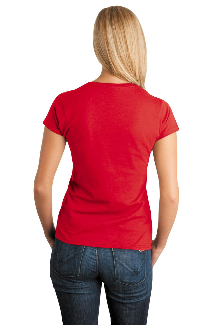 Red Gildan Softstyle Women's T-Shirt. 64000L