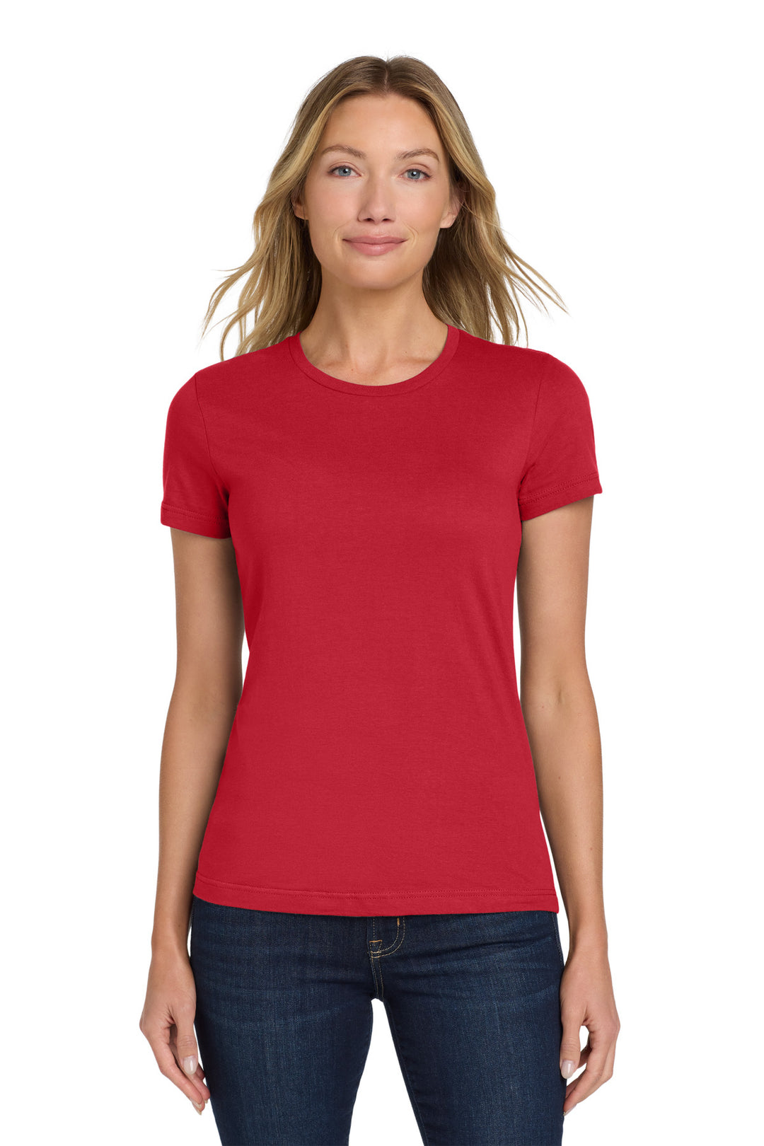 Red Gildan Softstyle Women's T-Shirt. 64000L