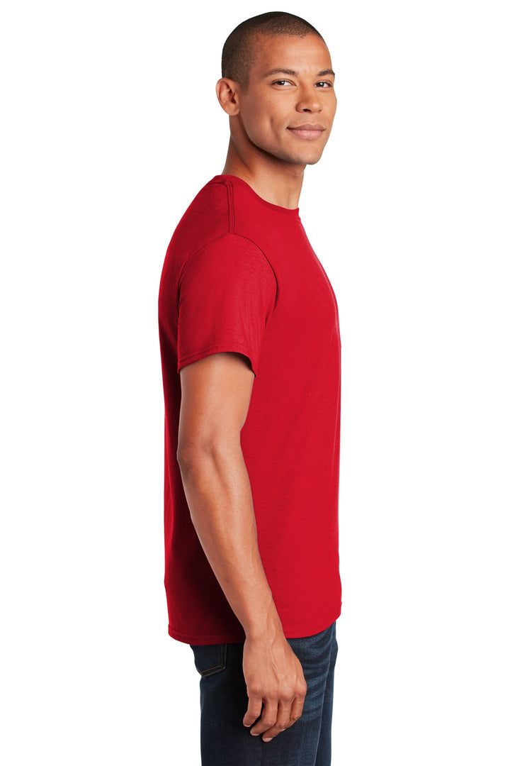 RED Gildan - Ultra Cotton 100% US Cotton T-Shirt with Pocket. 2300