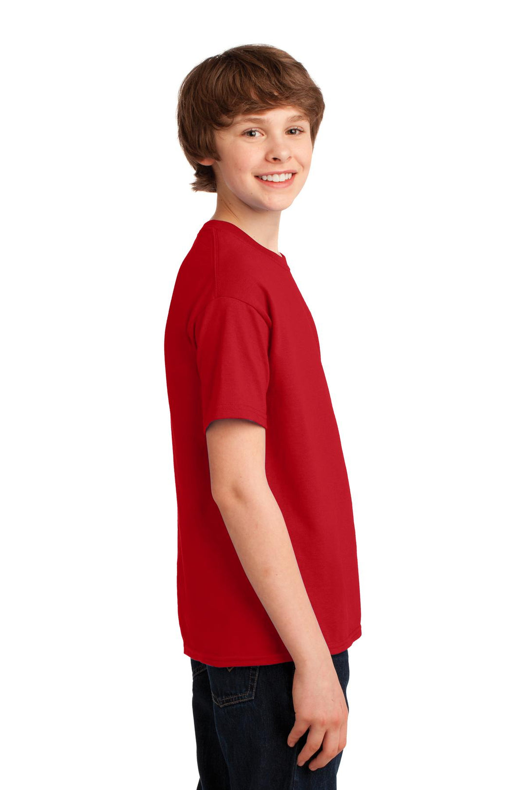 Red Gildan Youth Gildan Performance T-Shirt. 42000B