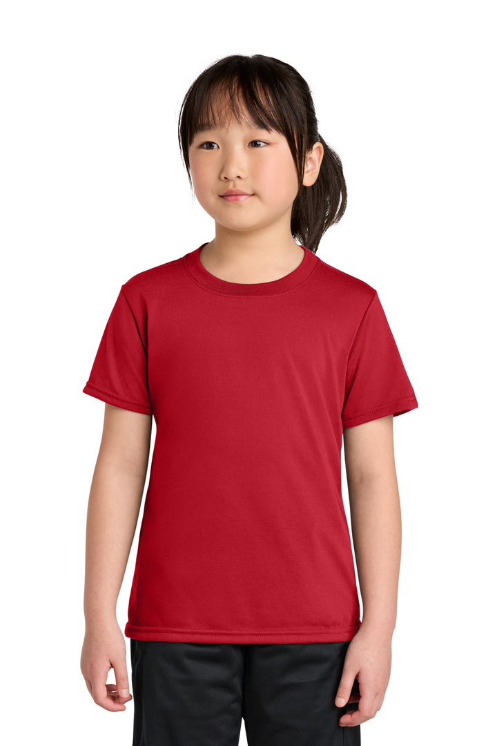 Red Gildan Youth Gildan Performance T-Shirt. 42000B