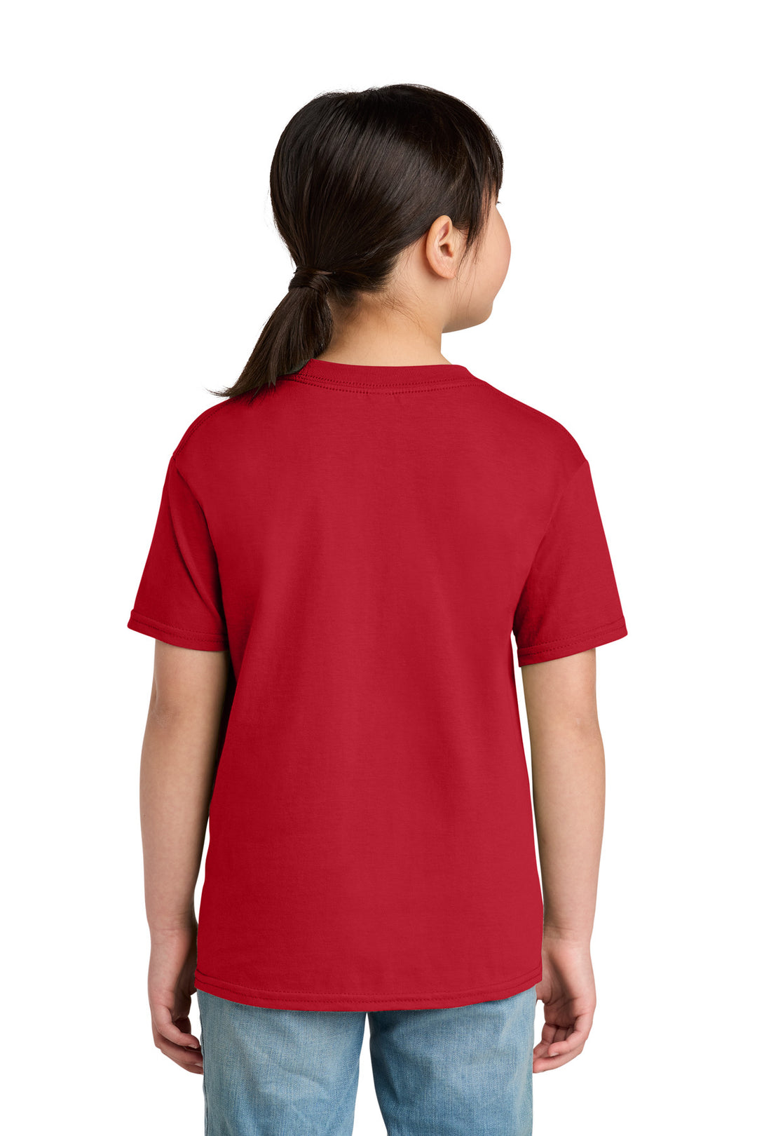 Red Gildan Youth Softstyle Midweight Tee 65000B