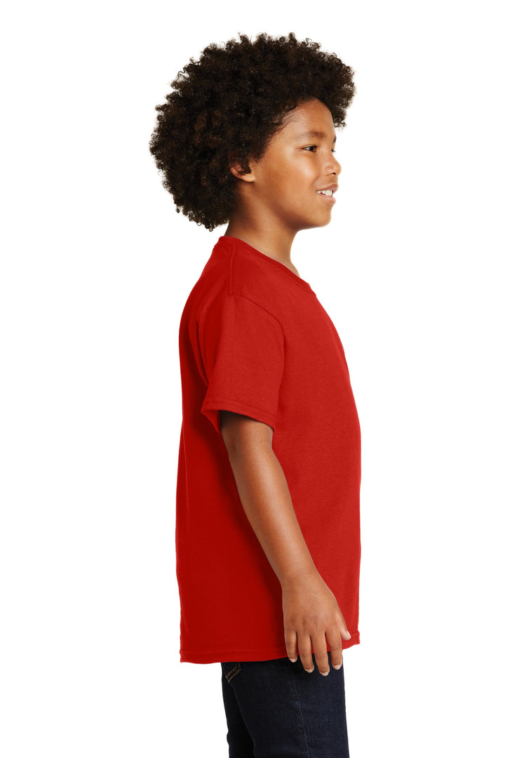 Red Gildan - Youth Ultra Cotton 100% US Cotton T-Shirt. 2000B
