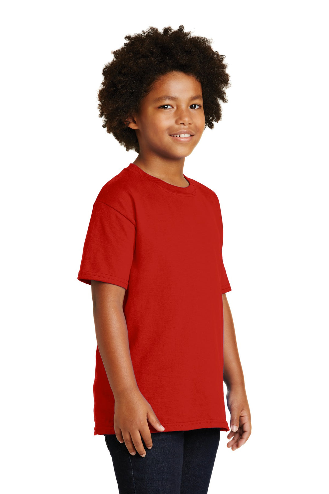 Red Gildan - Youth Ultra Cotton 100% US Cotton T-Shirt. 2000B