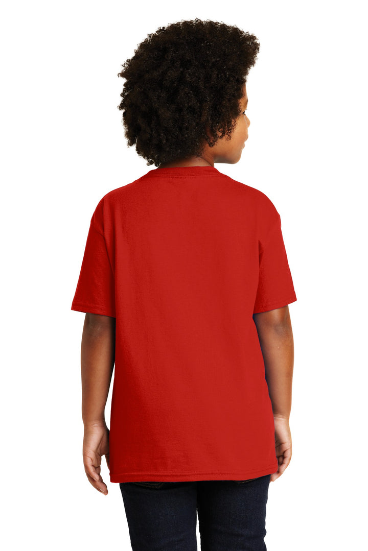 Red Gildan - Youth Ultra Cotton 100% US Cotton T-Shirt. 2000B
