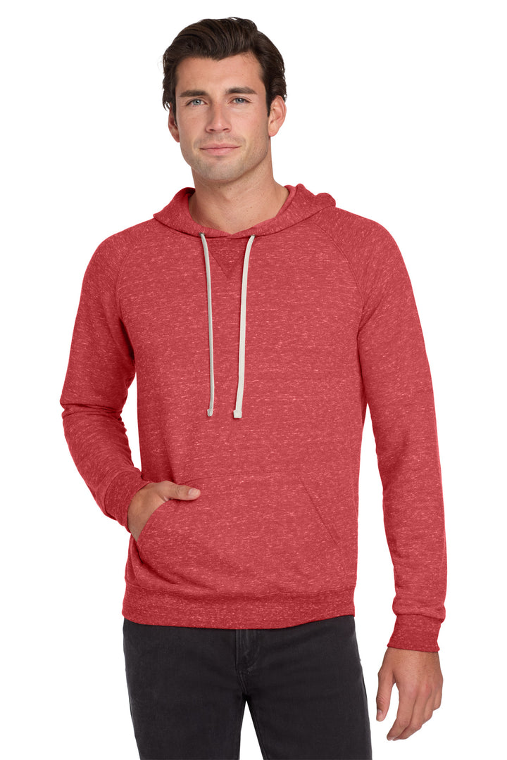 Red Jerzees Snow Heather French Terry Raglan Hoodie 90M