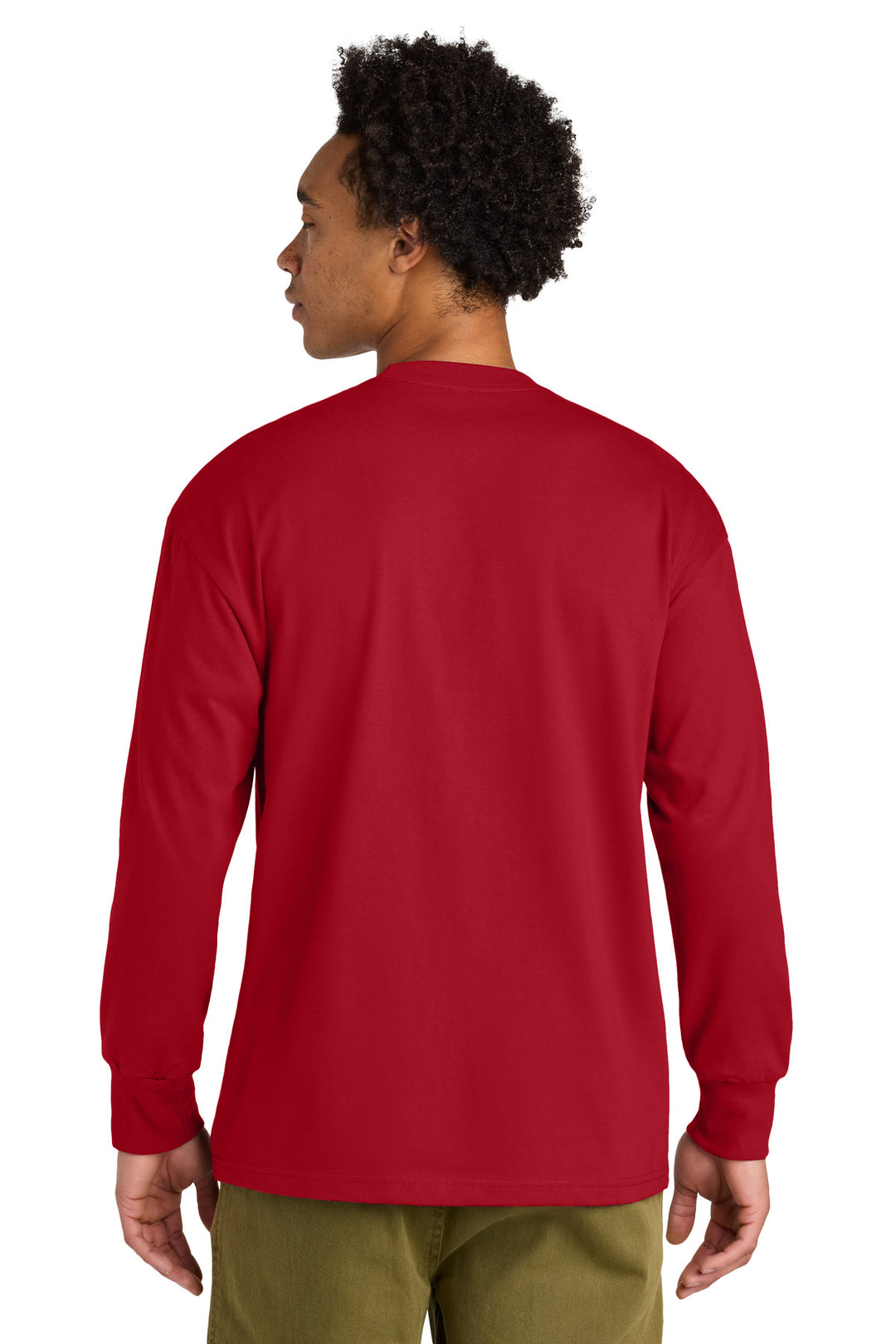 Red Next Level Apparel Heavyweight Long Sleeve Tee NL7211