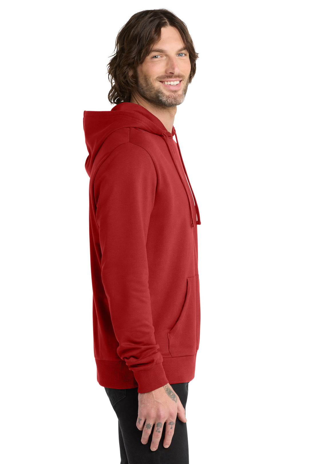 RevlutnRed Allmade Unisex Organic French Terry Pullover Hoodie AL4000