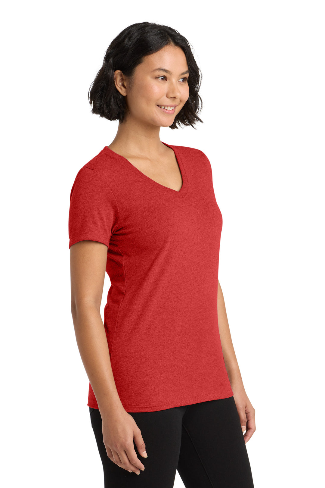 Rise Up Red Allmade Women's Tri-Blend V-Neck Tee AL2018