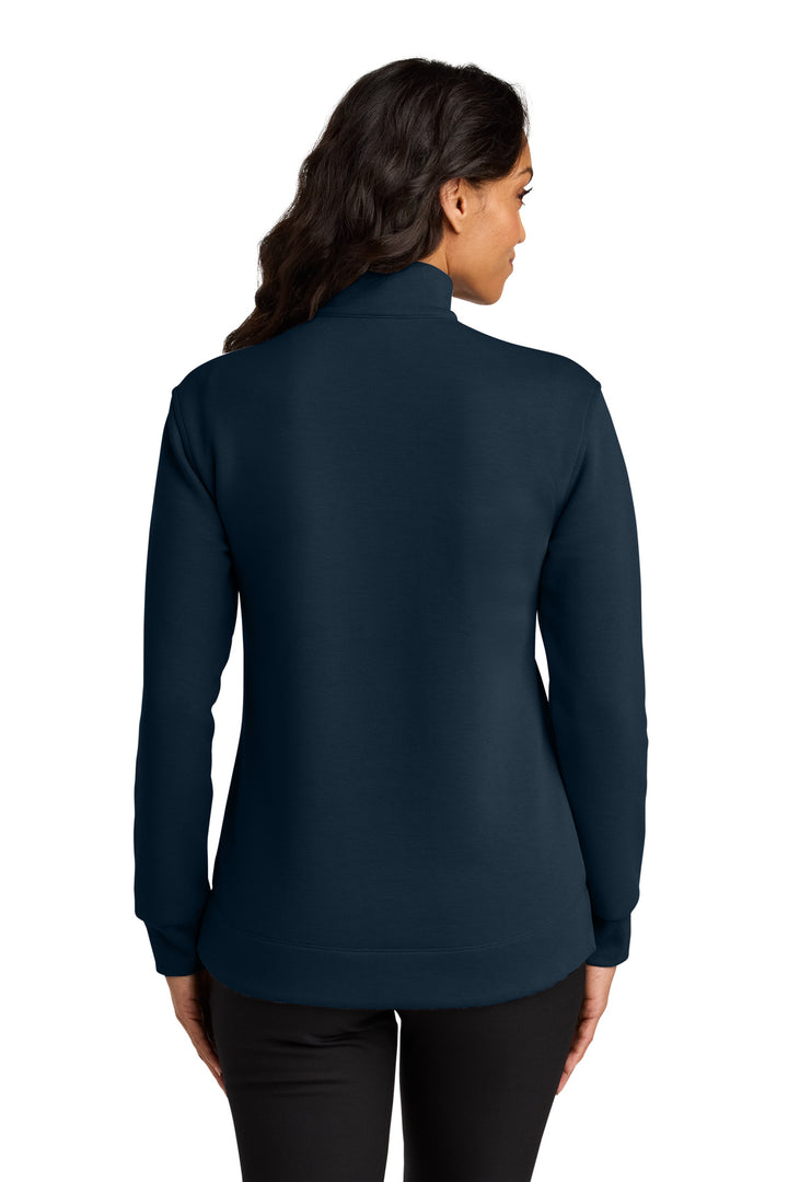 RiverBlNv Port Authority Women's Wearever Signature Double Pique 1/4-Zip LK210