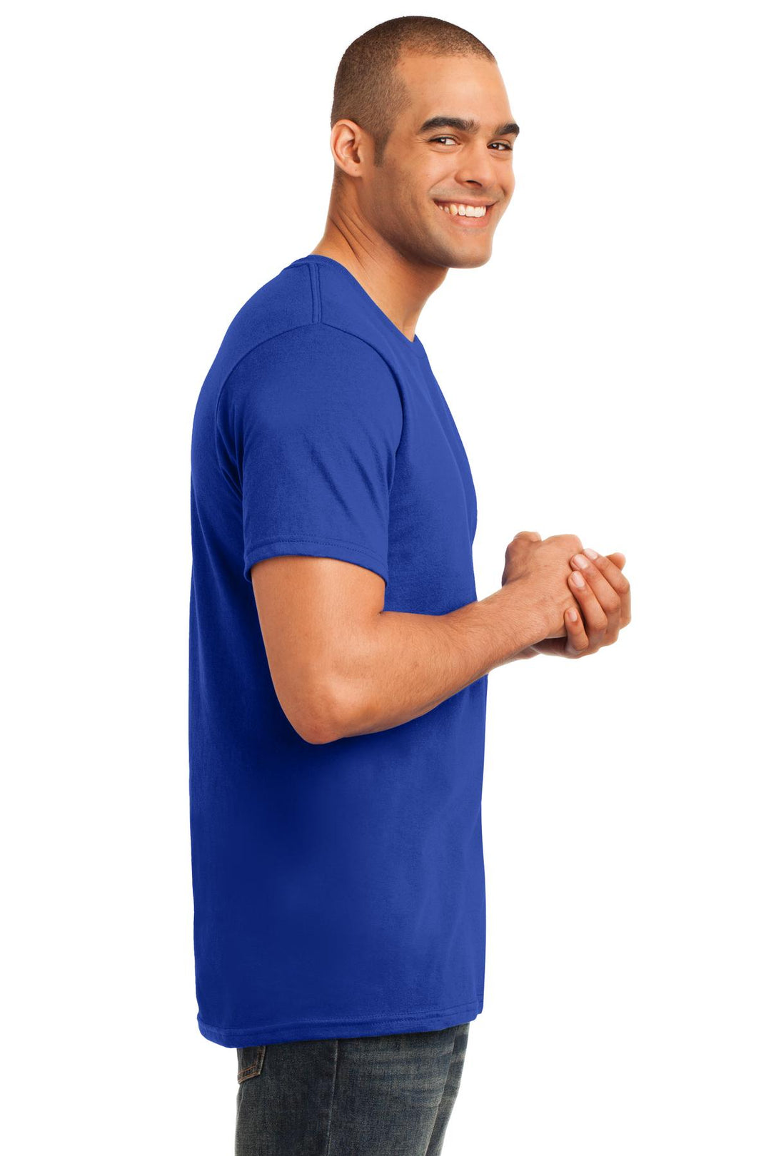 Royal Blue Gildan 100% Ring Spun Cotton T-Shirt. 980