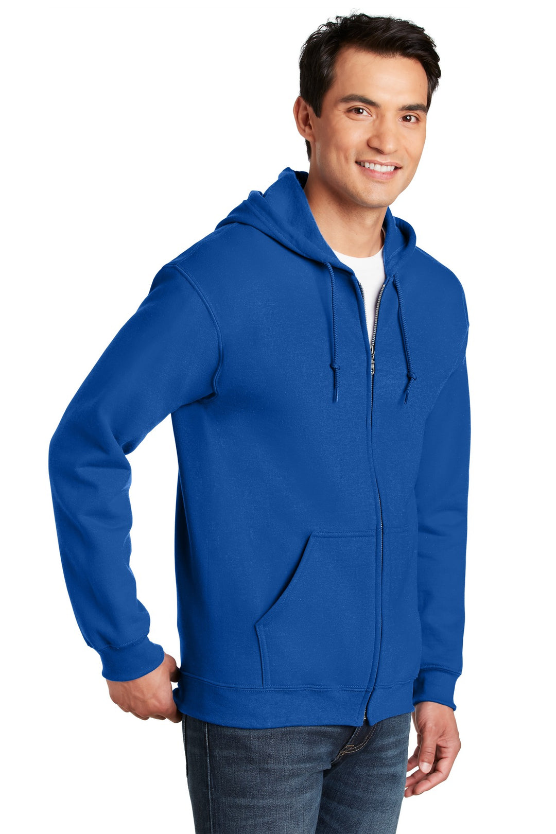 Royal Gildan - Heavy Blend Full-Zip Hooded Sweatshirt. 18600