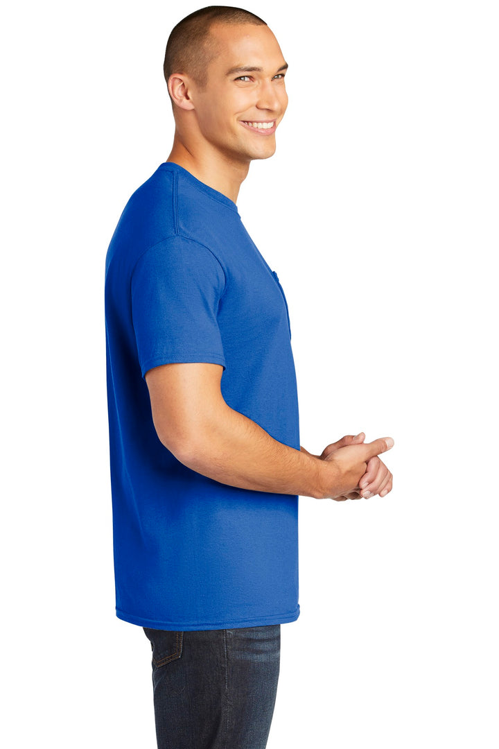 Royal Gildan Heavy Cotton 100% Cotton Pocket T-Shirt. 5300